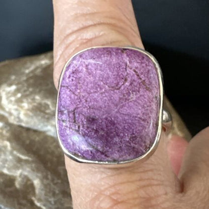Women's Southwestern Sterling Silver Purple Sugilite Ring | Sz 10 | 17559