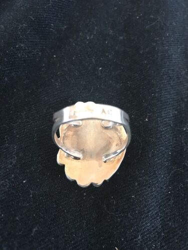Navajo Turquoise Men's Ring | Sterling Silver | Sz 12.25 | Authentic Native American Handmade | 03474