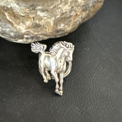 Navajo Pinky Horse Ring | Sterling Silver | Sz 4.5 | Authentic Native American Handmade | 15385