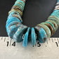 Blue-Green Turquoise Necklace | Navajo Sterling Silver | Authentic Native American Handmade | 21" | 16960