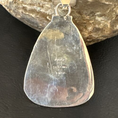 Hopi Gold Pendant | Sterling Silver | 12K GP | Authentic Native American Handmade | 15166