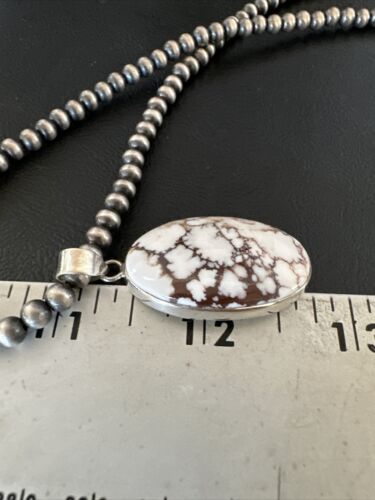 Navajo Wild Horse Necklace Pendant | Sterling Silver | Authentic Native American Handmade | 15735