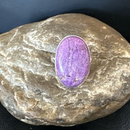 Women's Southwestern Sterling Silver Purple Sugilite Ring | Sz 9.5 | 17558