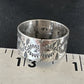 Navajo Stamped Sterling Silver Thumb Ring | Sz 14 | Authentic Native American Handmade | 15128