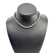 8mm Sterling Silver Navajo Pearls | Authentic Native American Handmade Necklace | Length 18"-26"