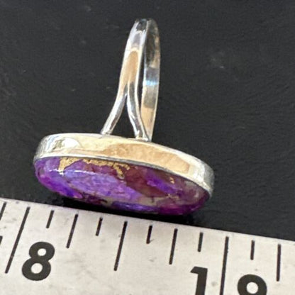 Southwestern Navajo Purple Mojave Turquoise Ring | Sterling Silver | Sz 10 | 15775