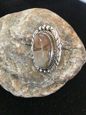 Women's Navajo Wild Horse Turquoise Ring | Sterling Silver | Sz 6 | Authentic Native American Handmade | 17153