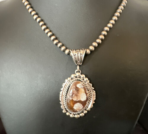 Navajo Wild Horse Necklace Pendant | Sterling Silver | Authentic Native American Handmade | 16754