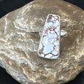 Men's and Women's Wild Horse Turquoise Navajo Ring | Sterling Silver | Sz 8 | Authentic Native American Handmade | 17351