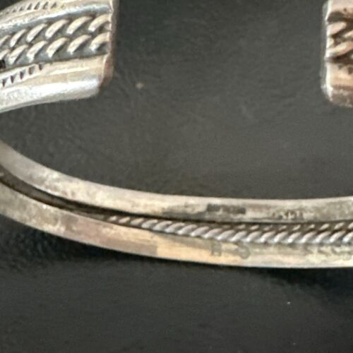 Children's Stamped Cuff Bracelet | Navajo Sterling Silver | Authentic Native American Handmade | 16970