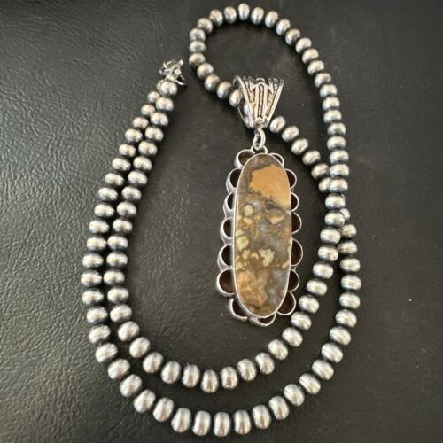 Navajo Wild Horse Necklace Pendant | Sterling Silver | Authentic Native American Handmade | 16989