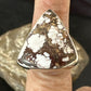 Men's & Women's Wild Horse Turquoise Ring | Navajo Sterling Silver | Sz 8 | 17352