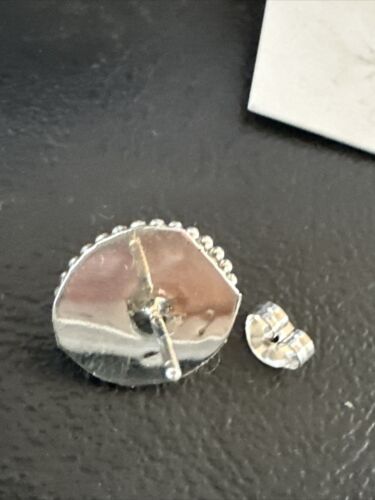 Navajo Sterling Silver Pink Conch Shell Cluster Earrings | Handmade | 16154