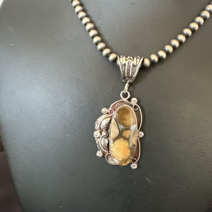 Navajo Wild Horse Necklace Pendant | Sterling Silver | Authentic Native American Handmade | 16943