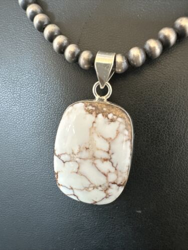 Navajo Wild Horse Necklace Pendant | Sterling Silver | Authentic Native American Handmade | 15737
