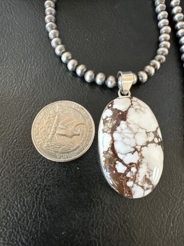 Navajo Wild Horse Necklace Pendant | Sterling Silver | Authentic Native American Handmade | 15729