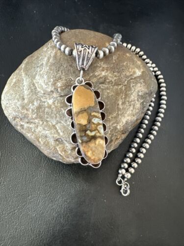 Navajo Wild Horse Necklace Pendant | Sterling Silver | Authentic Native American Handmade | 16987