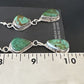 Navajo Green Royston Turquoise Dangle Earrings | Sterling Silver | Authentic Native American Handmade | 16493
