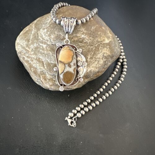 Navajo Wild Horse Necklace Pendant | Sterling Silver | Authentic Native American Handmade | 16941 - Masha USA