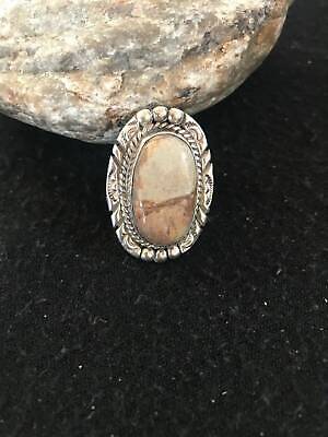 Women's Navajo Wild Horse Turquoise Ring | Sterling Silver | Sz 6 | Authentic Native American Handmade | 17153