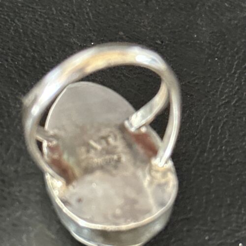 Men's Navajo White Buffalo Turquoise Ring | Sterling Silver | Sz 8.5 | Authentic Native American Handmade | 14744 - Masha USA
