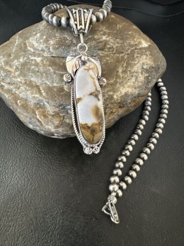 Navajo Wild Horse Necklace Pendant | Sterling Silver | Authentic Native American Handmade | 16986