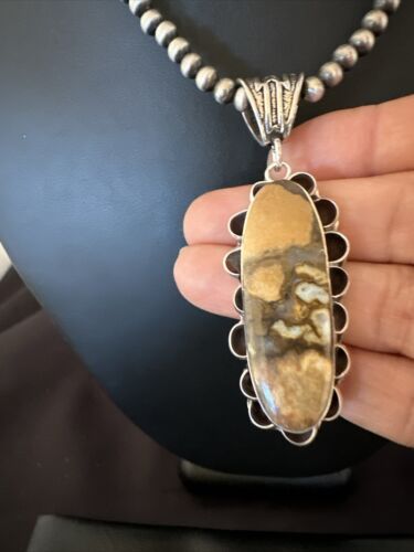 Navajo Wild Horse Necklace Pendant | Sterling Silver | Authentic Native American Handmade | 16987