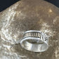 Navajo Men's Wedding Band | Stamped 14K Gold Sterling Silver Ring | Sz 9.5 | Authentic Native American Handmade | 15461