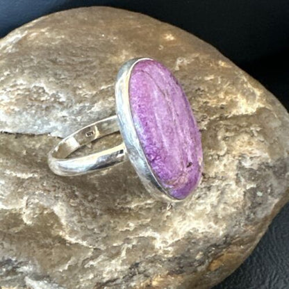 Women's Southwestern Sterling Silver Purple Sugilite Ring | Sz 9.5 | 17558