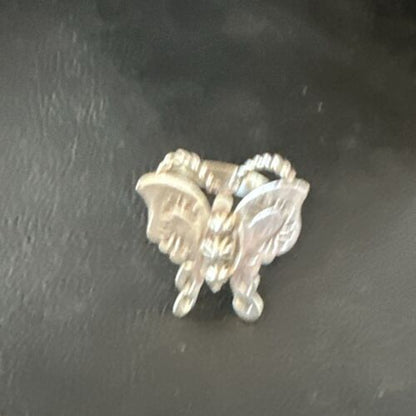 Navajo Sterling Silver Butterfly Ring | Sz 7.5 | Authentic Native American Handmade | 16972