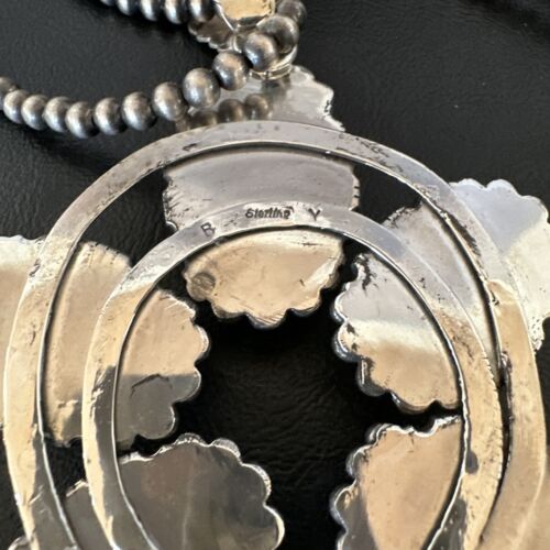Navajo XL Purple Spiny Oyster Naja Pendant Necklace | Sterling Silver | 16100