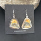 Navajo Bumblebee Jasper Earrings | Sterling Silver | Authentic Native American Handmade | 15830