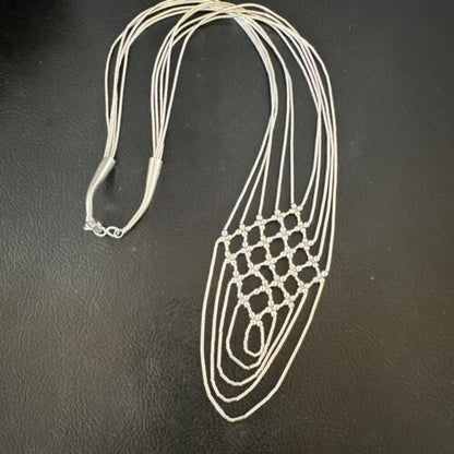 Heishi Liquid Sterling Silver 5-Strand Necklace | 20" | 15888