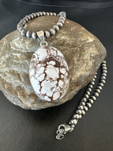 Navajo Wild Horse Necklace Pendant | Sterling Silver | Authentic Native American Handmade | 15730