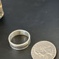 Navajo Men's Wedding Band | Stamped 14K Gold Sterling Silver Ring | Sz 9.5 | Authentic Native American Handmade | 15461