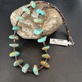 Navajo Royston Turquoise Shell Heishi Bead Necklace | Sterling Silver | 20" | 16956