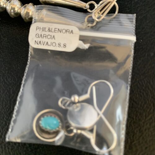 Navajo Kingman Turquoise Squash Blossom Necklace | Sterling Silver | Authentic Native American Handmade | 13678