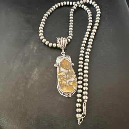 Navajo Wild Horse Necklace Pendant | Sterling Silver | Authentic Native American Handmade | 16983