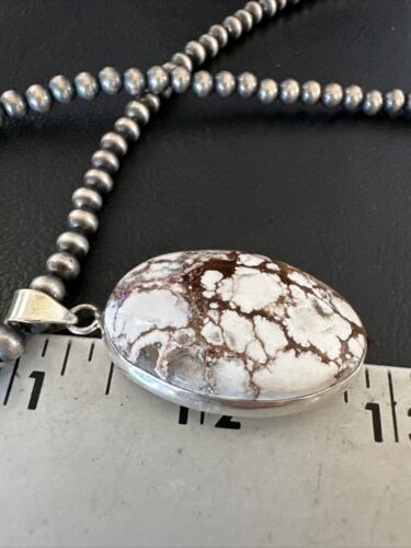 Navajo Wild Horse Necklace Pendant | Sterling Silver | Authentic Native American Handmade | 15730