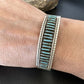 Zuni Blue Turquoise Needle Point Cluster Cuff Bracelet | Sterling Silver | Authentic Native American Handmade | 15067