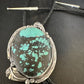 Men's Blue Spiderweb Turquoise Bolo Tie | Navajo Sterling Silver | Authentic Native American Handmade | 15009