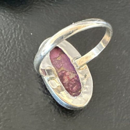Southwestern Navajo Purple Mojave Turquoise Ring | Sterling Silver | Sz 10 | 15774