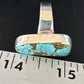 Navajo Blue Turquoise #8 Ring | Sterling Silver | Sz 9.5 | Authentic Native American Handmade | 14965