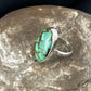 Navajo Green Mojave Turquoise Ring | Sterling Silver | Sz 7 | Authentic Native American Handmade | 15595