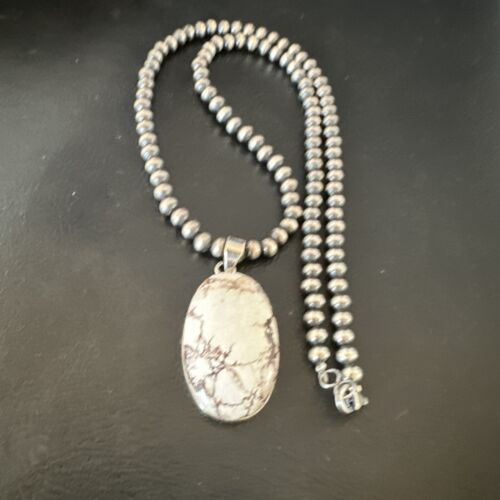 Navajo Wild Horse Necklace Pendant | Sterling Silver | Authentic Native American Handmade | 15721