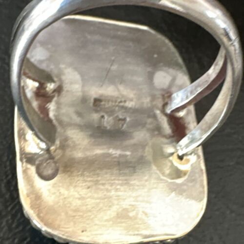 Men's Blue Turquoise #8 Navajo Ring | Sterling Silver | Sz 10.5 | 16637