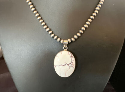 Navajo Wild Horse Necklace Pendant | Sterling Silver | Authentic Native American Handmade | 15726
