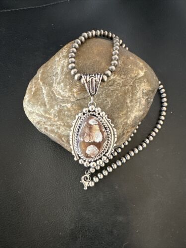 Navajo Wild Horse Necklace Pendant | Sterling Silver | Authentic Native American Handmade | 16754