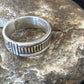 Navajo Men's Wedding Band | Stamped 14K Gold Sterling Silver Ring | Sz 9.5 | Authentic Native American Handmade | 15461