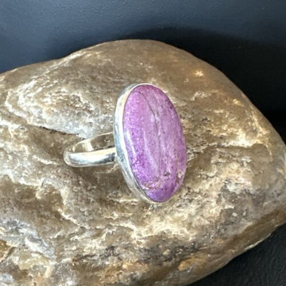 Women's Southwestern Sterling Silver Purple Sugilite Ring | Sz 9.5 | 17558